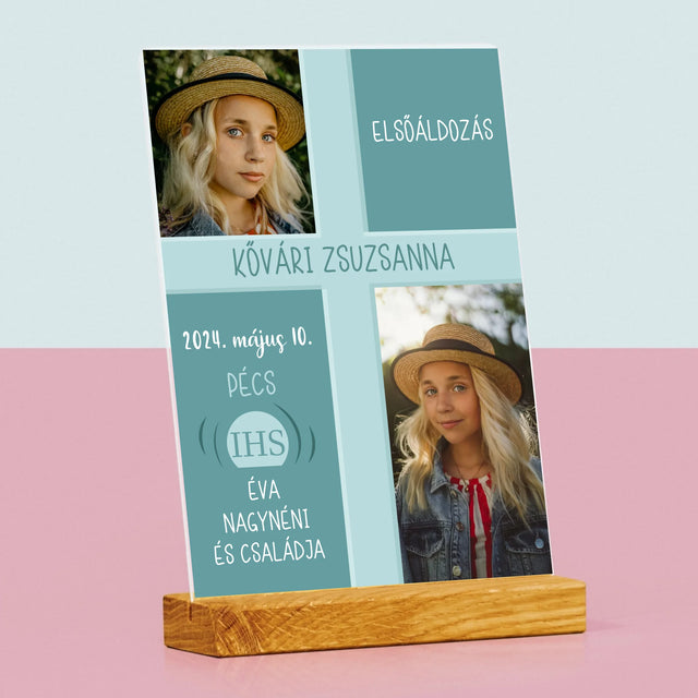 Fotókollázs: Elsőáldozás - Akrilüvegre Nyomtatott Kép