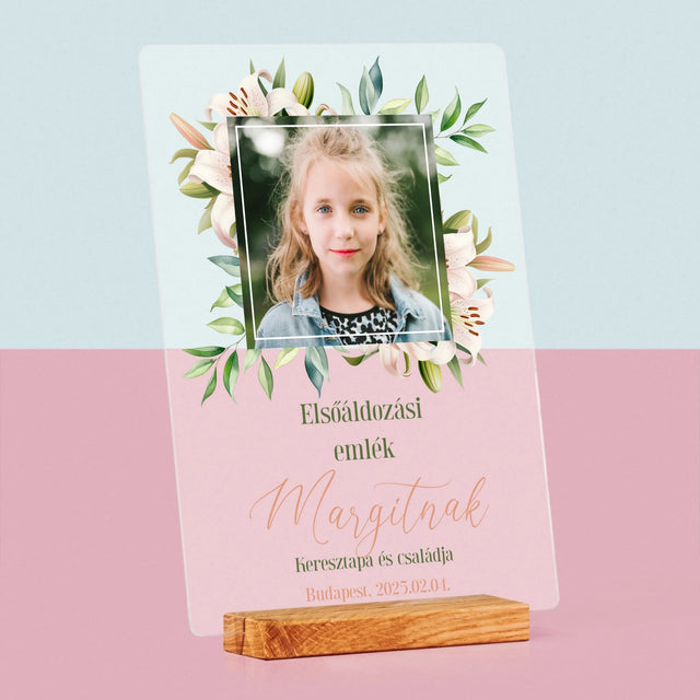 Fotó És Felirat: Elsőáldozás Emlékére - Akrilüvegre Nyomtatott Kép