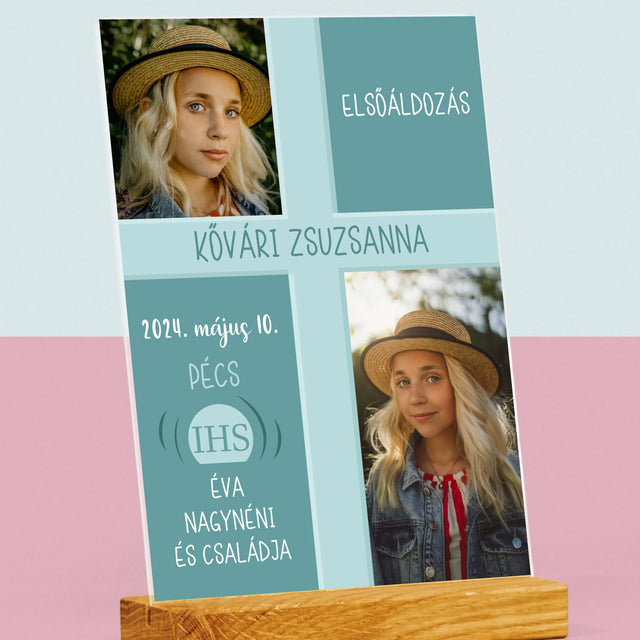 Fotókollázs: Elsőáldozás - Akrilüvegre Nyomtatott Kép