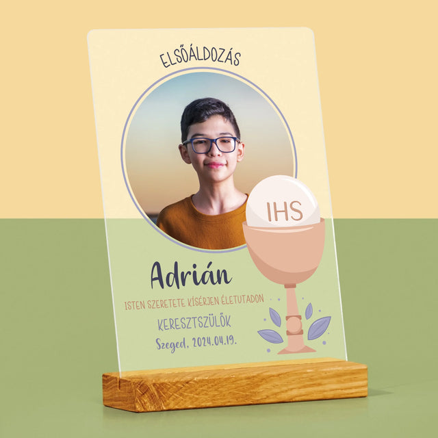 Fotó És Felirat: Elsőáldozási Ünnep - Akrilüvegre Nyomtatott Kép