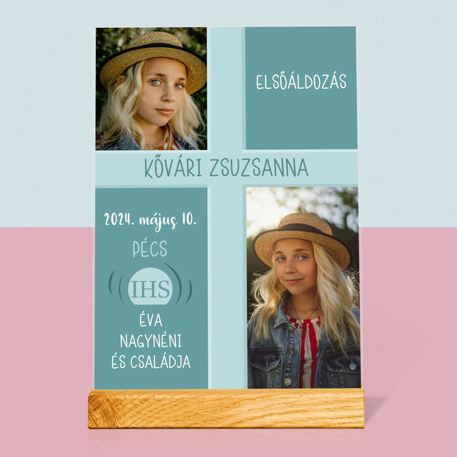 Fotókollázs: Elsőáldozás - Akrilüvegre Nyomtatott Kép