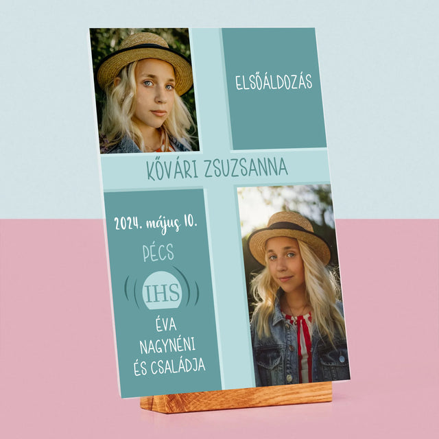 Fotókollázs: Elsőáldozás - Akrilüvegre Nyomtatott Kép