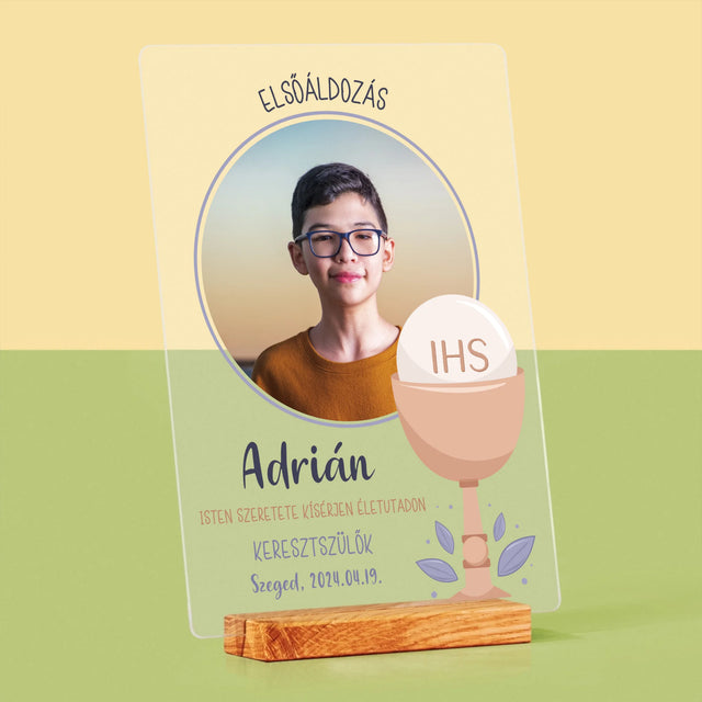 Fotó És Felirat: Elsőáldozási Ünnep - Akrilüvegre Nyomtatott Kép