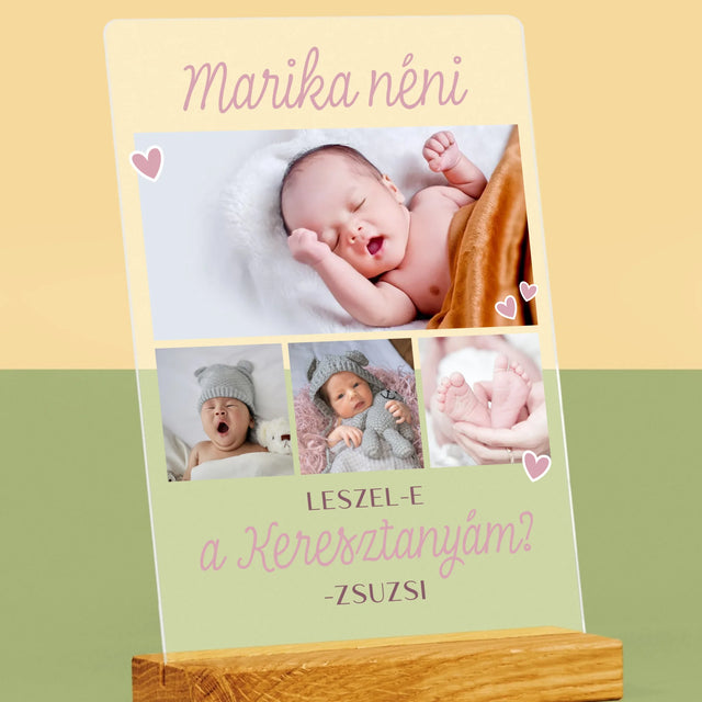 Fotókollázs: Leszel-E A Keresztanyám - Akrilüvegre Nyomtatott Kép