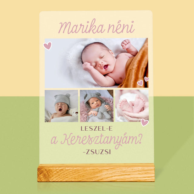 Fotókollázs: Leszel-E A Keresztanyám - Akrilüvegre Nyomtatott Kép