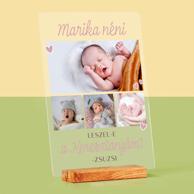 Fotókollázs: Leszel-E A Keresztanyám - Akrilüvegre Nyomtatott Kép