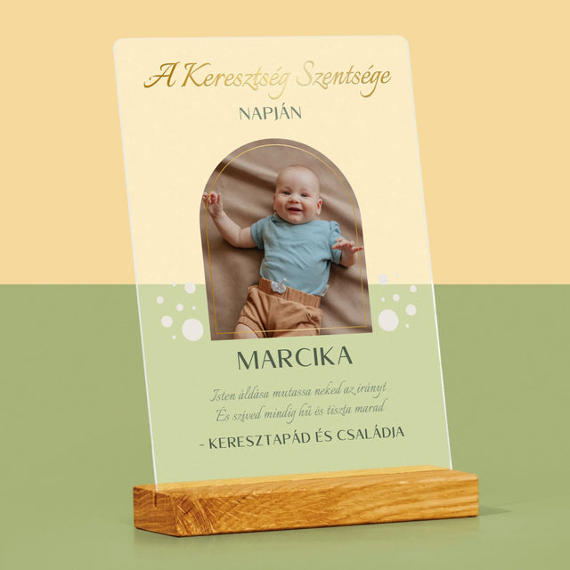 Fotó És Felirat: A Keresztség Szentsége - Akrilüvegre Nyomtatott Kép