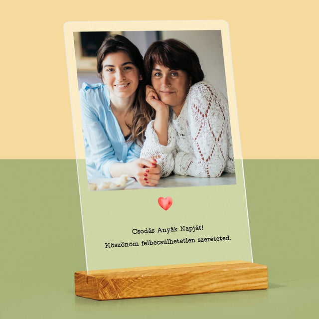 Fotó És Felirat: Üdvözlőlap Anyának - Akrilüvegre Nyomtatott Kép