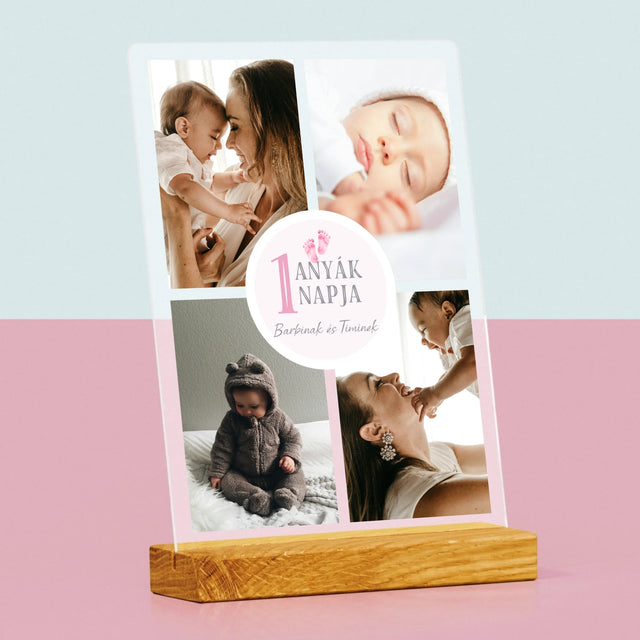 Fotókollázs: Első Anyák Napja - Akrilüvegre Nyomtatott Kép