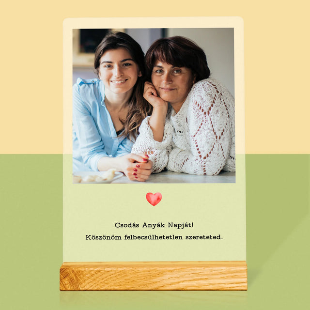 Fotó És Felirat: Üdvözlőlap Anyának - Akrilüvegre Nyomtatott Kép