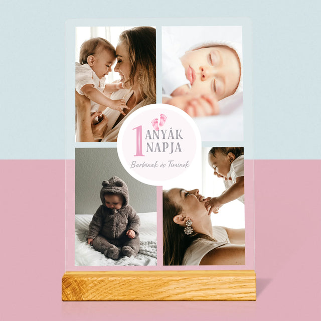 Fotókollázs: Első Anyák Napja - Akrilüvegre Nyomtatott Kép