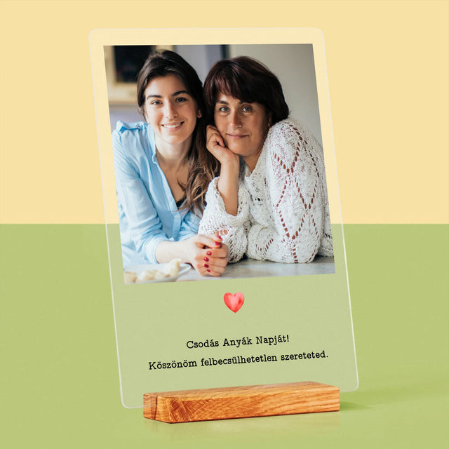 Fotó És Felirat: Üdvözlőlap Anyának - Akrilüvegre Nyomtatott Kép