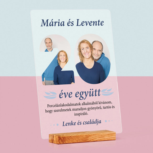 Szó Fotókból: 20 Éve Együtt - Akrilüvegre Nyomtatott Kép