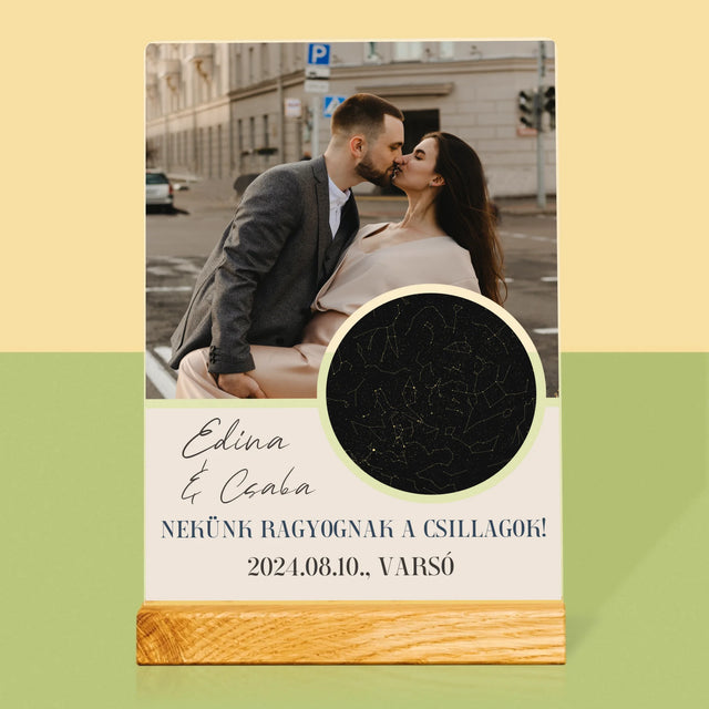 Csillagtérkép: Nekünk Ragyognak A Csillagok - Akrilüvegre Nyomtatott Kép