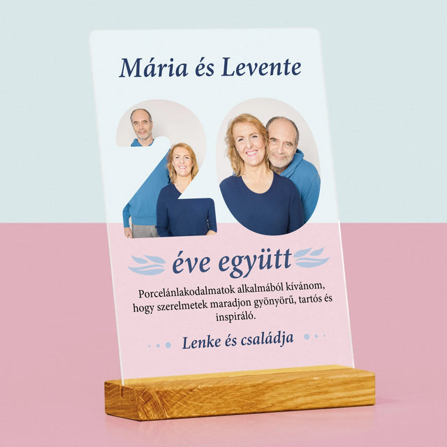 Szó Fotókból: 20 Éve Együtt - Akrilüvegre Nyomtatott Kép