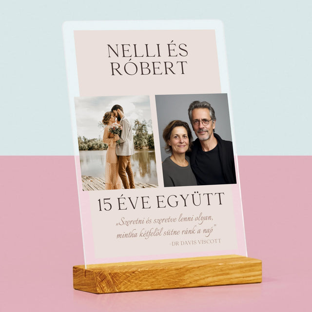Fotókollázs: Szeretni És Szeretve Lenni - Akrilüvegre Nyomtatott Kép