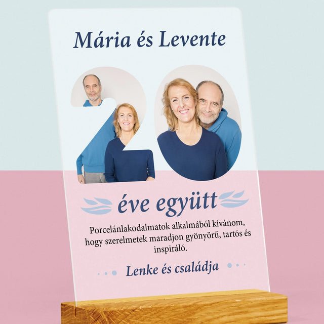 Szó Fotókból: 20 Éve Együtt - Akrilüvegre Nyomtatott Kép