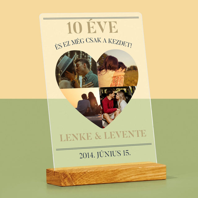 Alakzat Fotókból: Rózsalakodalom - Akrilüvegre Nyomtatott Kép