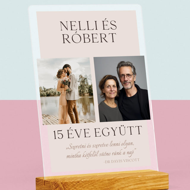 Fotókollázs: Szeretni És Szeretve Lenni - Akrilüvegre Nyomtatott Kép