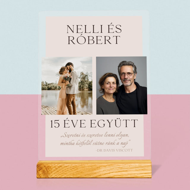 Fotókollázs: Szeretni És Szeretve Lenni - Akrilüvegre Nyomtatott Kép