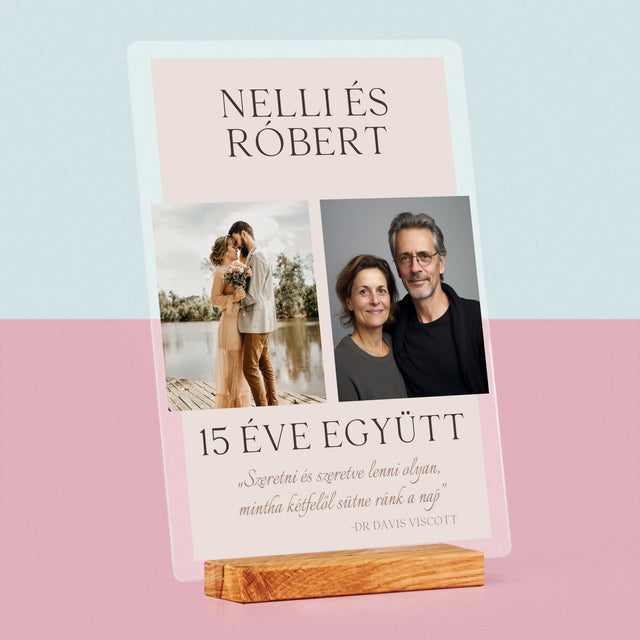 Fotókollázs: Szeretni És Szeretve Lenni - Akrilüvegre Nyomtatott Kép