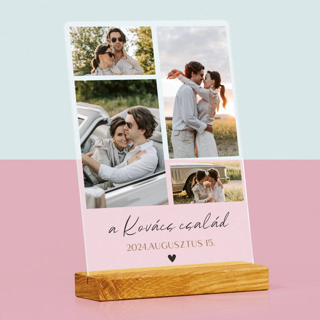 Fotókollázs: Család - Akrilüvegre Nyomtatott Kép