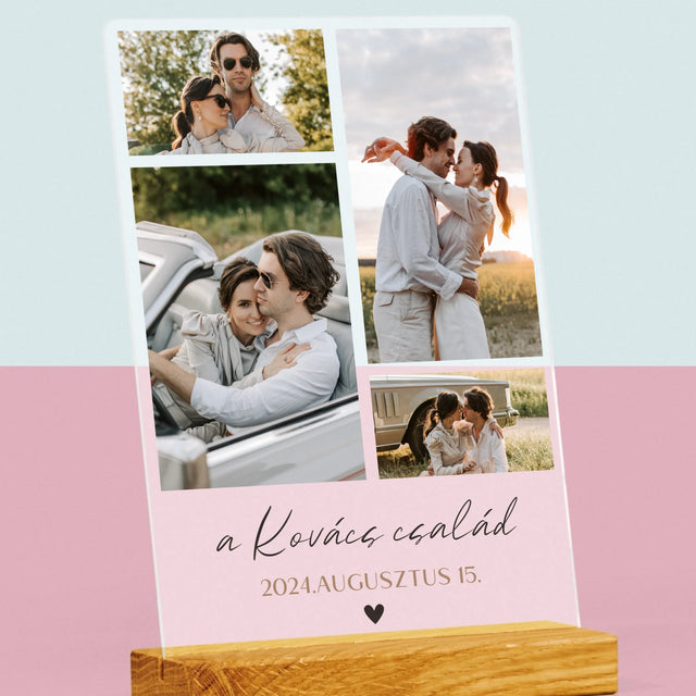 Fotókollázs: Család - Akrilüvegre Nyomtatott Kép