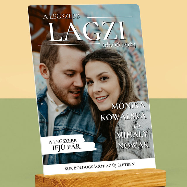 Újság Címlap: A Legszebb Lagzi - Akrilüvegre Nyomtatott Kép