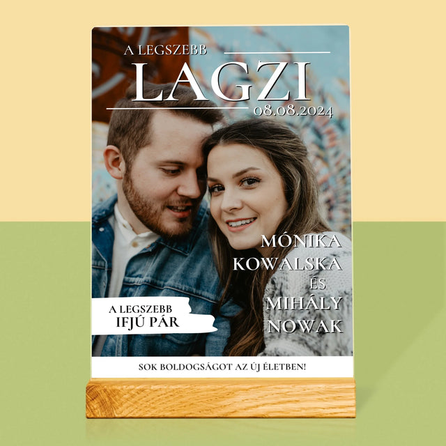 Újság Címlap: A Legszebb Lagzi - Akrilüvegre Nyomtatott Kép