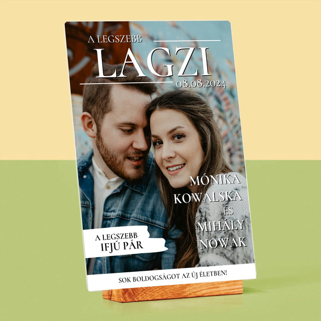 Újság Címlap: A Legszebb Lagzi - Akrilüvegre Nyomtatott Kép
