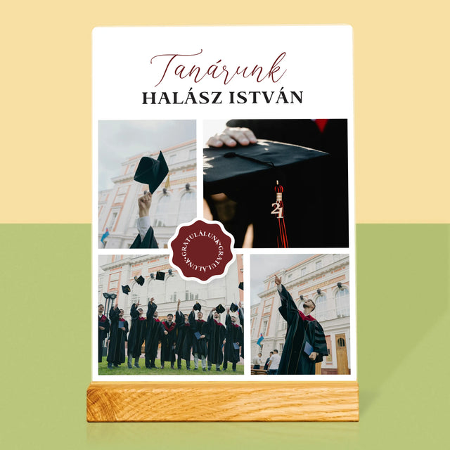 Fotókollázs: Tanárunk - Akrilüvegre Nyomtatott Kép