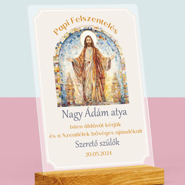 Név És Aláírás: Papi Felszentelés - Akrilüvegre Nyomtatott Kép