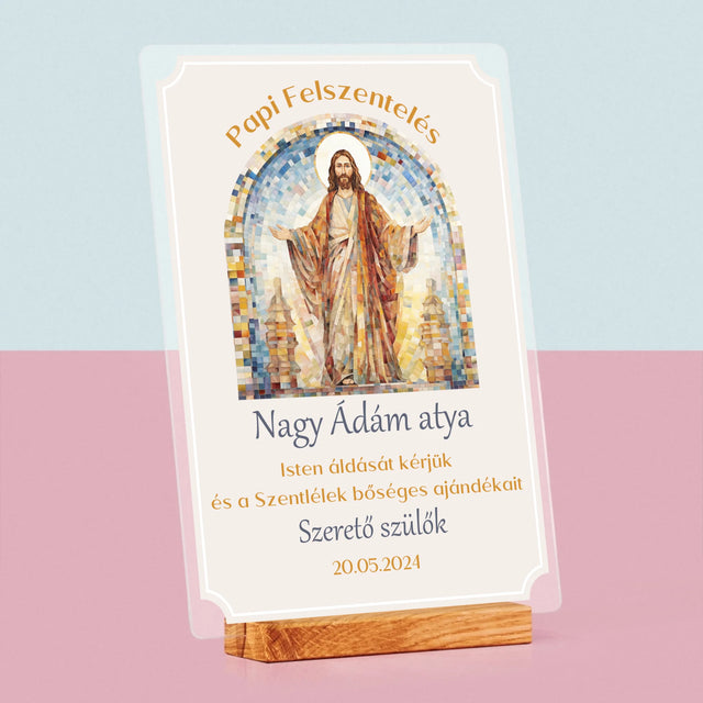 Név És Aláírás: Papi Felszentelés - Akrilüvegre Nyomtatott Kép