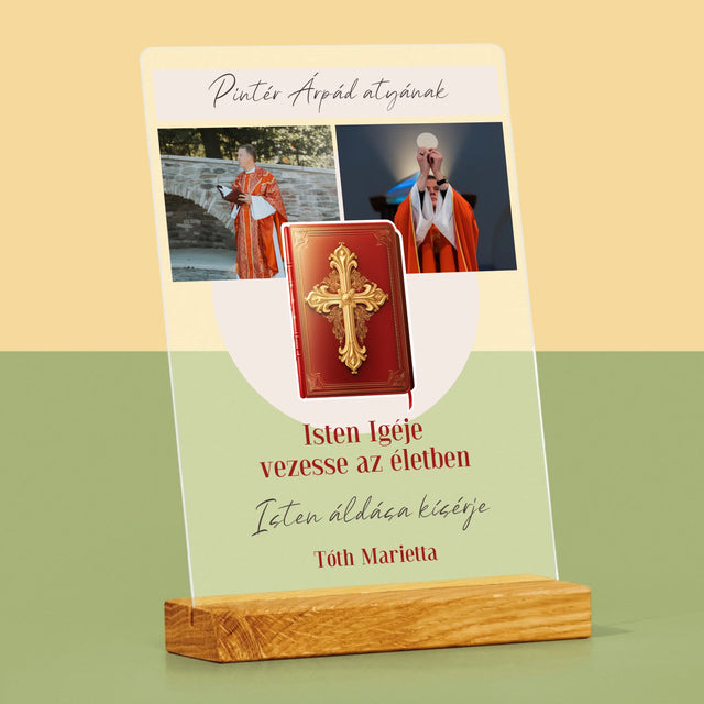 Fotókollázs: Isten Szava - Akrilüvegre Nyomtatott Kép