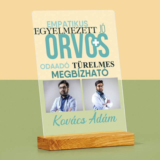Fotókollázs: Orvos Tulajdonságok - Akrilüvegre Nyomtatott Kép