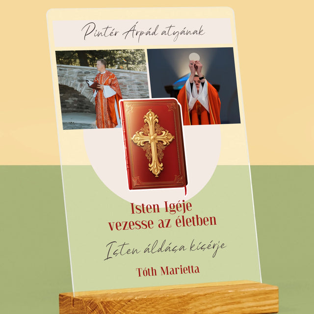 Fotókollázs: Isten Szava - Akrilüvegre Nyomtatott Kép