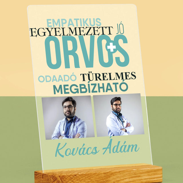 Fotókollázs: Orvos Tulajdonságok - Akrilüvegre Nyomtatott Kép