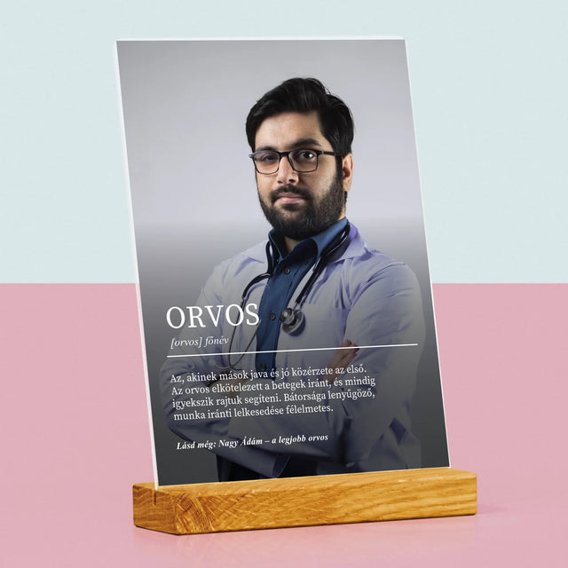 Fotó És Felirat: Orvos Definíciója - Akrilüvegre Nyomtatott Kép