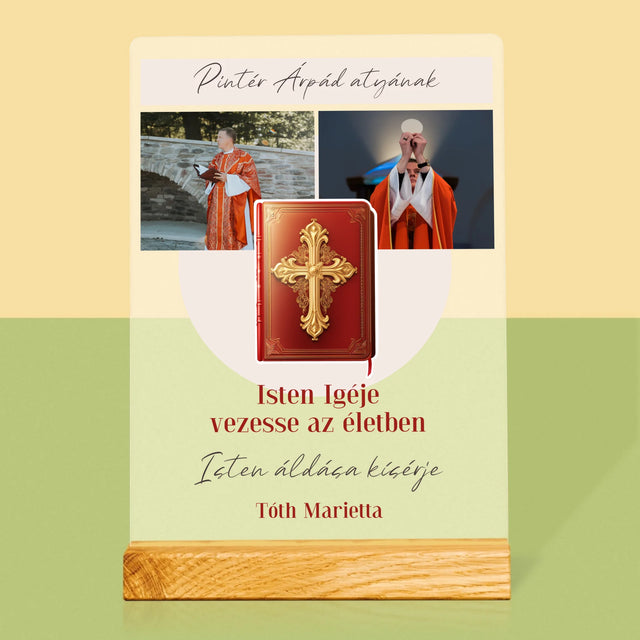 Fotókollázs: Isten Szava - Akrilüvegre Nyomtatott Kép