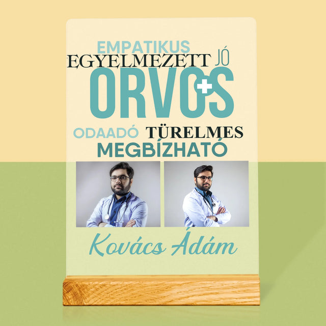Fotókollázs: Orvos Tulajdonságok - Akrilüvegre Nyomtatott Kép