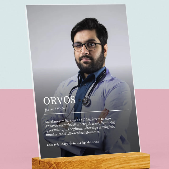 Fotó És Felirat: Orvos Definíciója - Akrilüvegre Nyomtatott Kép