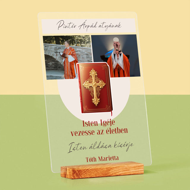 Fotókollázs: Isten Szava - Akrilüvegre Nyomtatott Kép