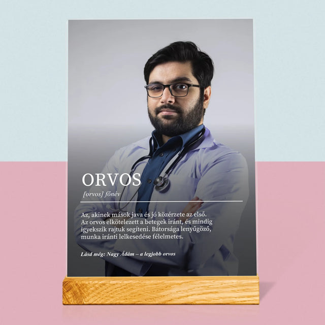 Fotó És Felirat: Orvos Definíciója - Akrilüvegre Nyomtatott Kép