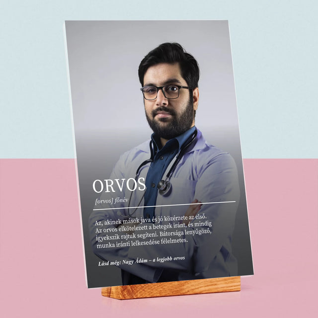 Fotó És Felirat: Orvos Definíciója - Akrilüvegre Nyomtatott Kép