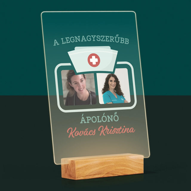 Fotókollázs: A Legnagyszerűbb Ápolónő - Akrilüvegre Nyomtatott Kép