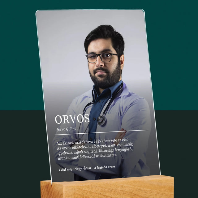 Fotó És Felirat: Orvos Definíciója - Akrilüvegre Nyomtatott Kép