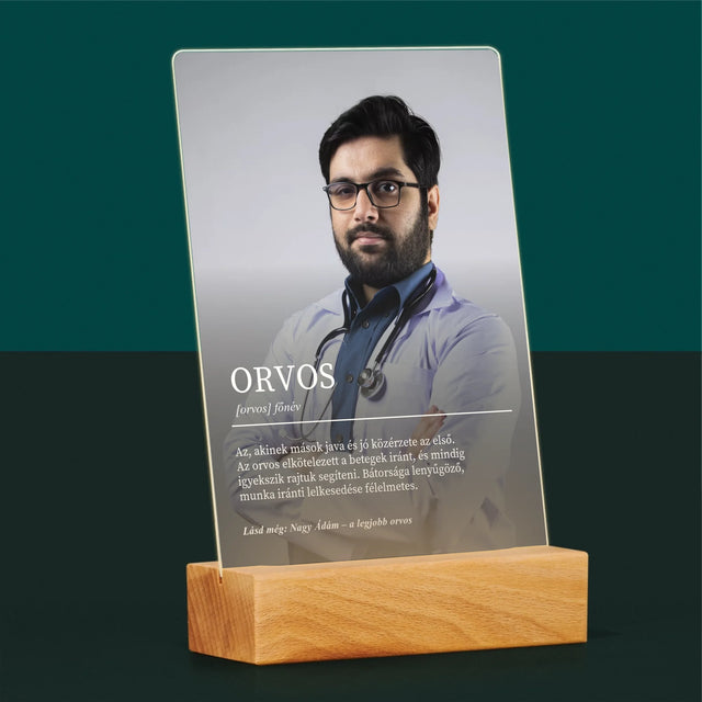 Fotó És Felirat: Orvos Definíciója - Akrilüvegre Nyomtatott Kép