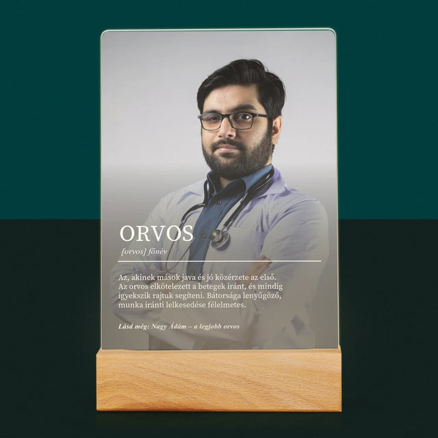 Fotó És Felirat: Orvos Definíciója - Akrilüvegre Nyomtatott Kép