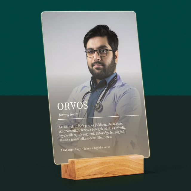 Fotó És Felirat: Orvos Definíciója - Akrilüvegre Nyomtatott Kép