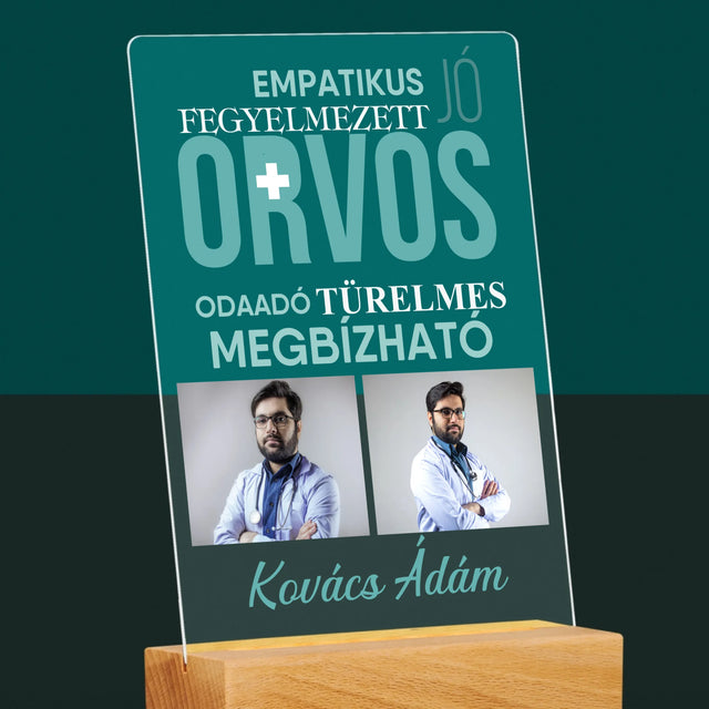 Fotókollázs: Orvos Tulajdonságok - Akrilüvegre Nyomtatott Kép